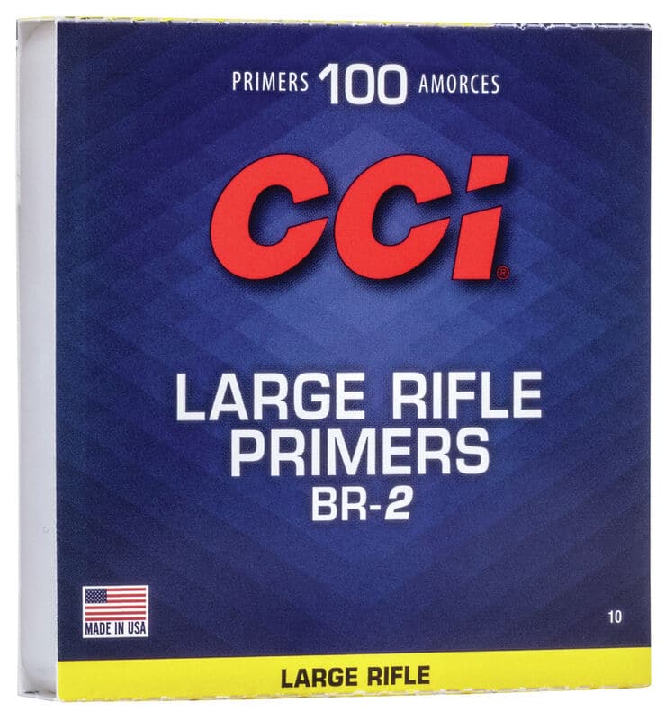 CCI BR2 Large Rifle Benchrest Primers.Retail packaged 10 trays of 100ct pri...