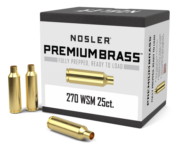 Nosler 270 WSM Premium Brass (25ct) - BRN10045