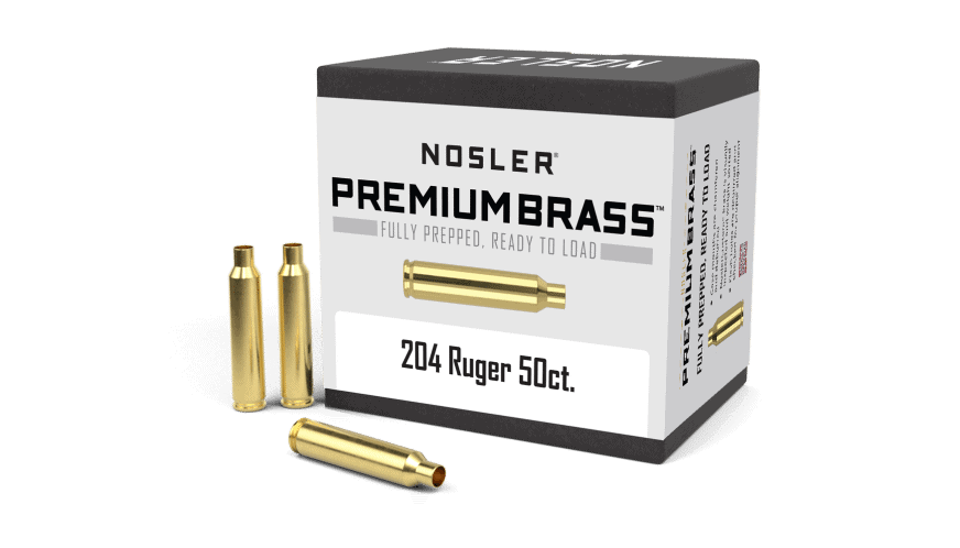 Nosler 204 Ruger Premium Brass (50ct) - BRN10056