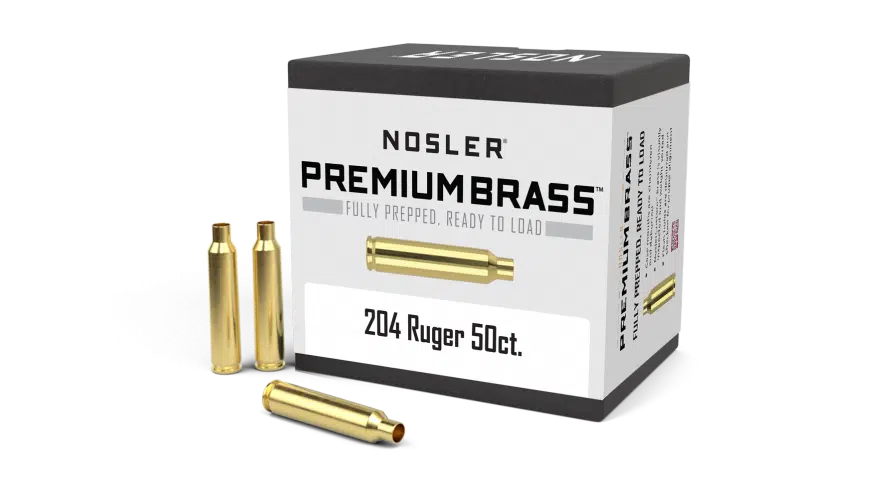 Nosler 204 Ruger Premium Brass (50ct) - BRN10056