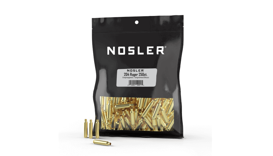 Nosler 204 Ruger Bulk Unprepped Brass  (250ct) - BRN10057