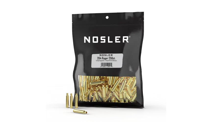 Nosler 204 Ruger Bulk Unprepped Brass  (250ct) - BRN10057