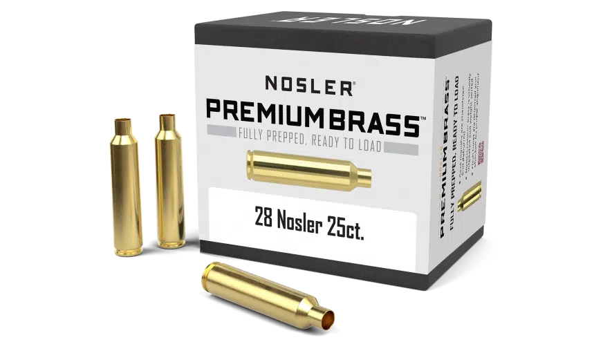 Nosler 28 Nosler Premium Brass (25ct) - BRN10150