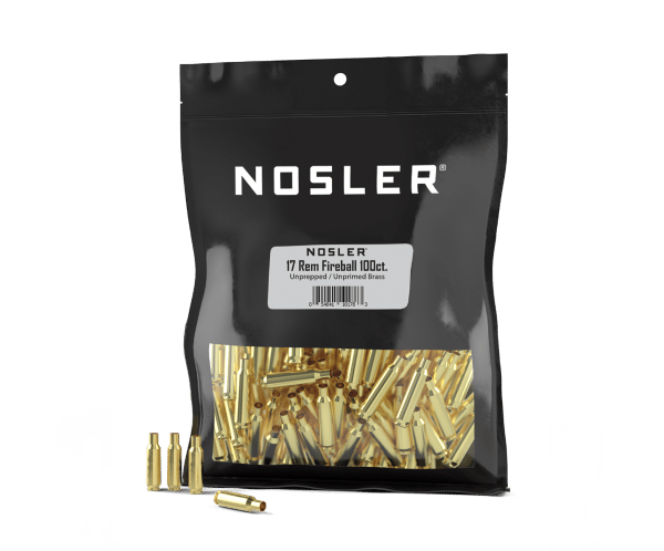 Nosler 17 Rem Fireball Bulk Unprepped Brass (100ct) - BRN10178
