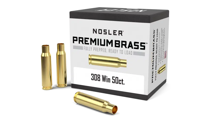 Nosler 308 Win Premium Brass  (50ct) - BRN10225