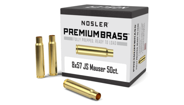 Nosler 8x57 JS Mauser Premium Brass (50ct) - BRN11888