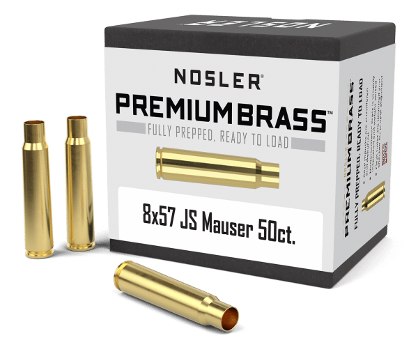 Nosler 8x57 JS Mauser Premium Brass (50ct) - BRN11888