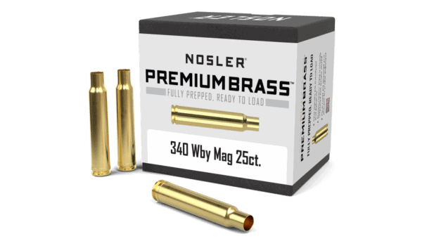 Nosler 340 WBY Premium Brass  (25ct) - BRN11924