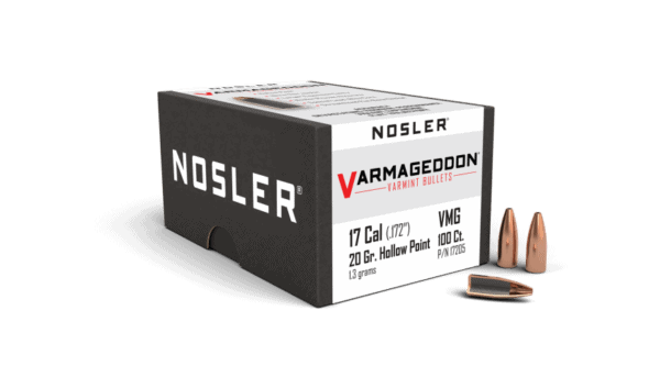 Nosler 17 Caliber 20gr FBHP Varmageddon (100ct) - BN17205