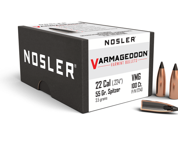 Nosler 22 Caliber 55gr FB Tipped Varmageddon (100ct) - BN17240