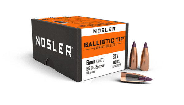 Nosler 6mm 55gr Ballistic Tip Varmint  (100ct) - BN24055