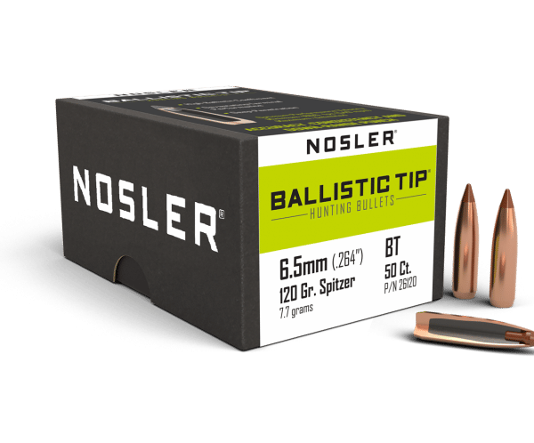 Nosler 6.5mm 120gr Ballistic Tip Hunting  (50ct) - BN26120