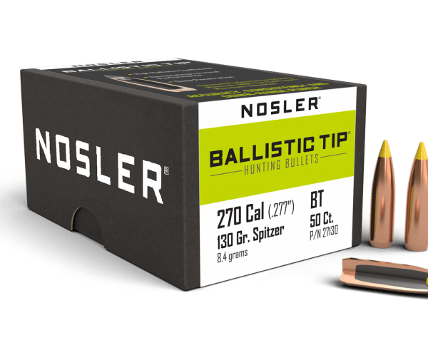 Nosler 270 Caliber 130gr Ballistic Tip Hunting (50ct) - BN27130