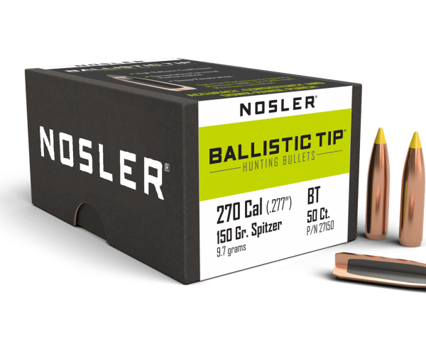 Nosler 270 Caliber 150gr Ballistic Tip Hunting (50ct) - BN27150