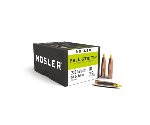 Nosler 270 Caliber 170gr Ballistic Tip Hunting (50ct) - BN28135