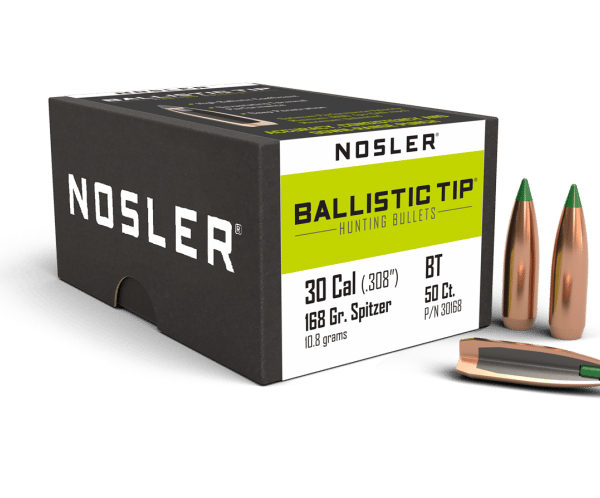 Nosler 30 Caliber 168gr Ballistic Tip Hunting (50ct) - BN30168