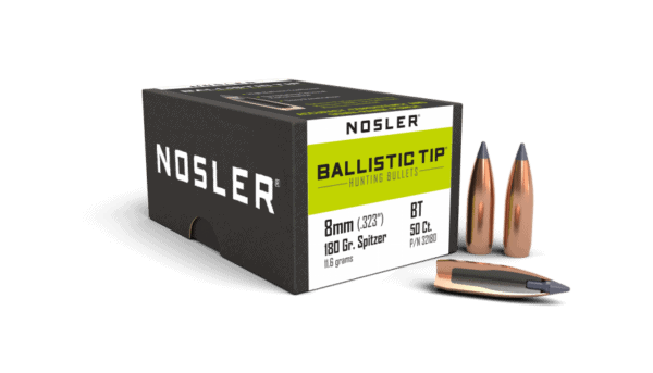 Nosler 8mm 180gr Ballistic Tip Hunting (50ct) - BN32180