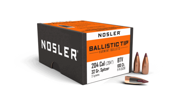 Nosler 204 Caliber 32gr Ballistic Tip Varmint  (100ct) - BN35216