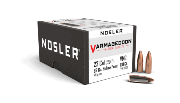 Nosler 22 Caliber 62gr FBHP Varmageddon (100ct) - BN35631