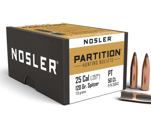 Nosler 25 Caliber 120gr Partition (50ct) - BN35643
