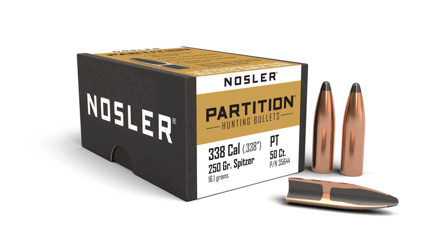 Nosler 338 Caliber 250gr Partition (50ct) - BN35644