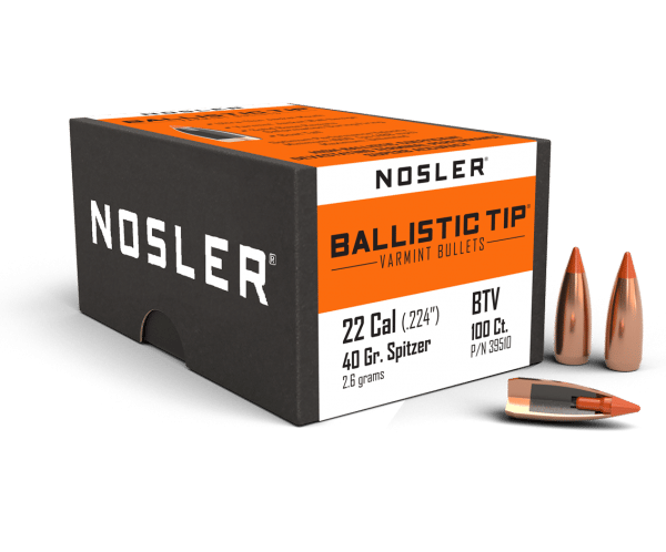 Nosler 22 Caliber 40gr Ballistic Tip Varmint (100ct) - BN39510
