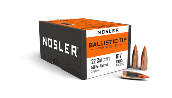 Nosler 22 Caliber 50gr Ballistic Tip Varmint  (100ct) - BN39522