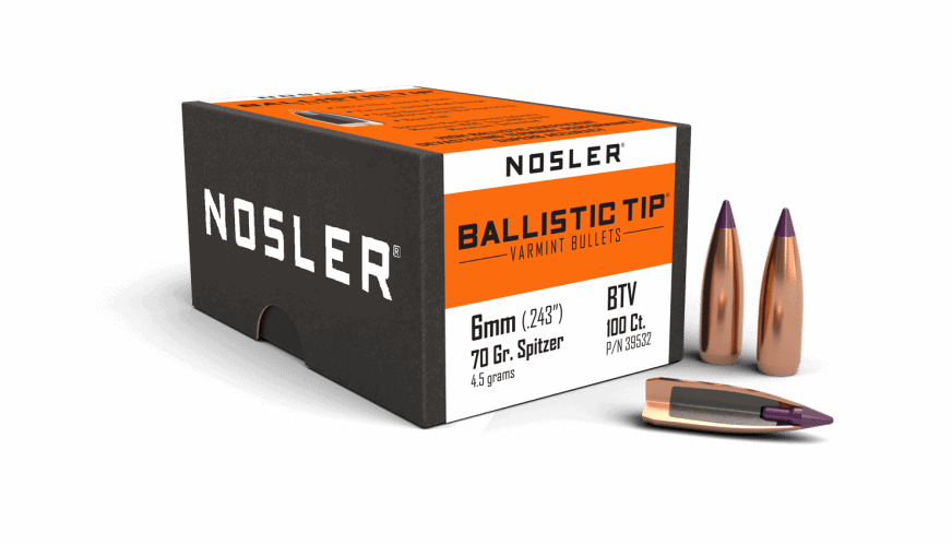Nosler 6mm 70gr Ballistic Tip Varmint (100ct) - BN39532