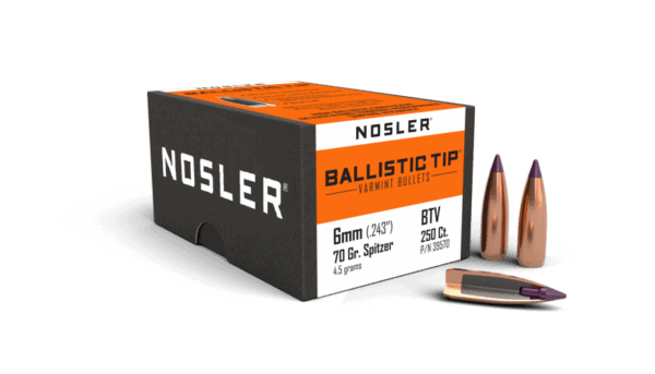 Nosler 6mm 70gr Ballistic Tip Varmint  (250ct) - BN39570