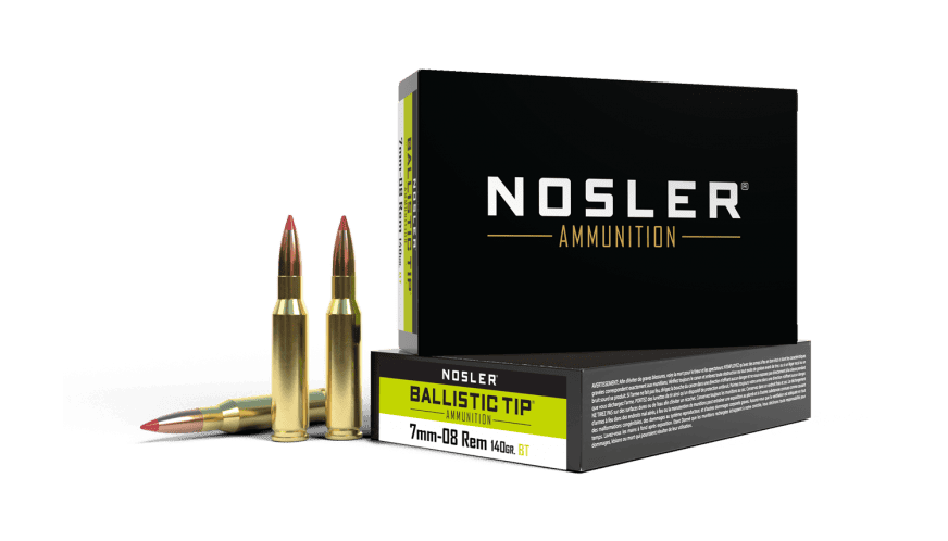 Nosler 7mm-08 Rem 140gr Ballistic Tip Hunting Ammunition (20ct) - 40059