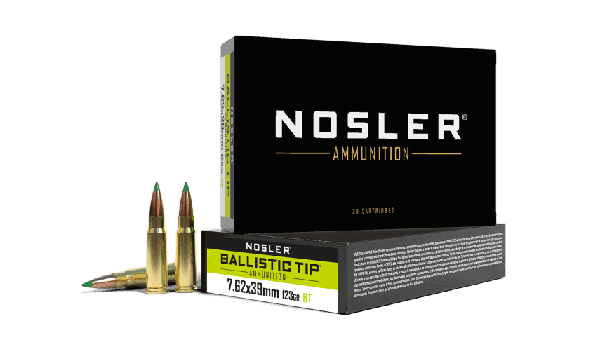 Nosler 7.62x39 123gr Ballistic Tip Hunting Ammunition (20ct) - 40069