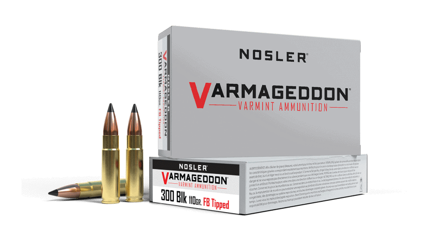 Nosler 300 AAC Blackout 110gr FB Tipped Varmageddon Ammunition (20ct) - 40127