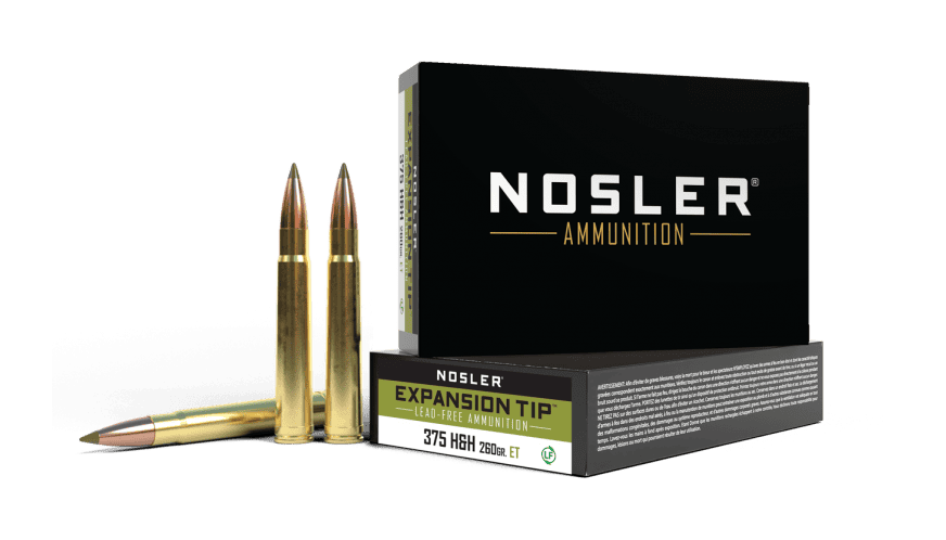 Nosler 375 H&H 260gr Expansion Tip Ammunition (20ct) - 40395