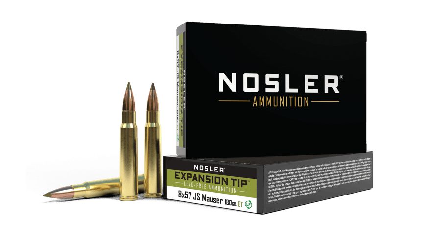 Nosler 8x57 JS 180gr Expansion Tip Ammunition (20ct) - 40643