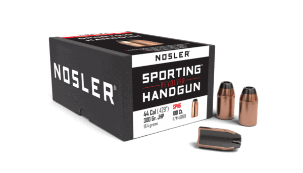 Nosler 44 Caliber 300gr JHP Sporting Handgun (100ct) - BN42069