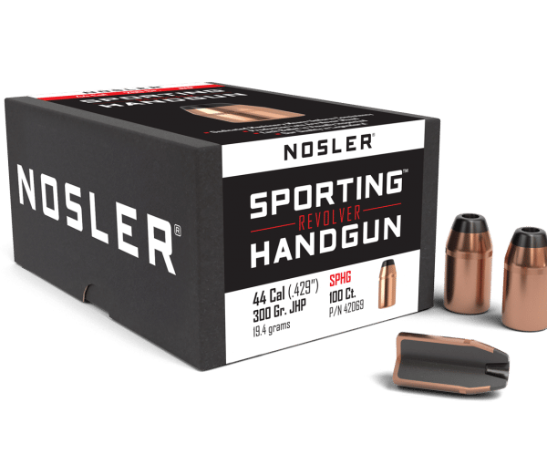 Nosler 44 Caliber 300gr JHP Sporting Handgun (100ct) - BN42069
