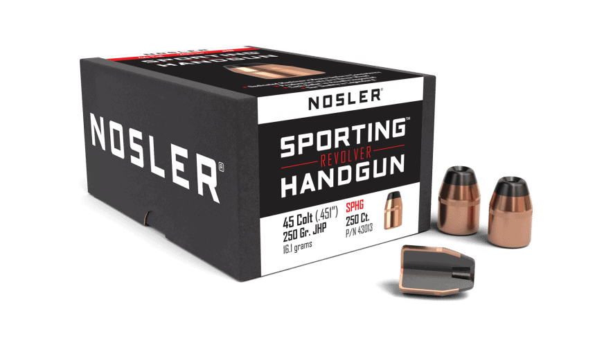 Nosler 45 Colt 250gr JHP Sporting Handgun  (100ct) - BN43013