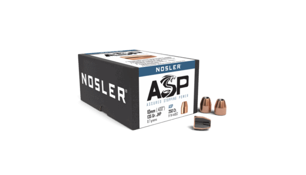 Nosler 10mm 135gr JHP ASP (250ct) - BN44852