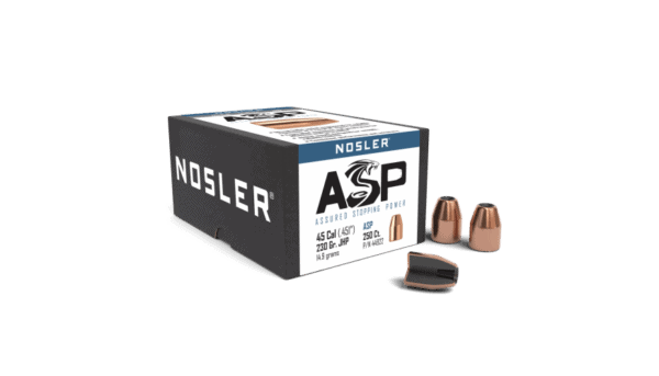 Nosler 45 Caliber 230gr JHP ASP  (250ct) - BN44922