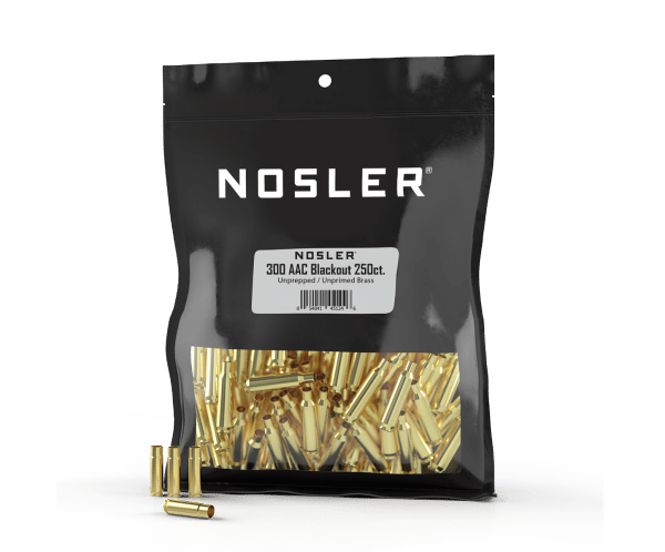 Nosler 300 AAC Blackout Bulk Unprepped Brass (250ct) - BRN45124