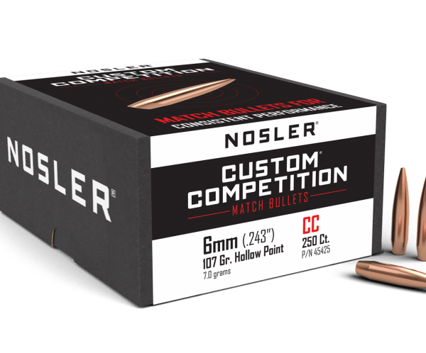 Nosler 6mm 107gr HPBT Custom Competition  (250ct) - BN45425