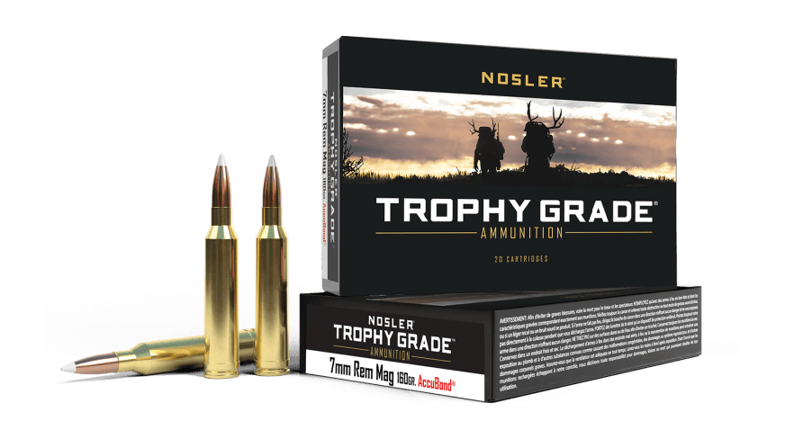 Nosler 7mm Rem Mag 160gr AccuBond Trophy Grade Ammunition (20ct) - 47284