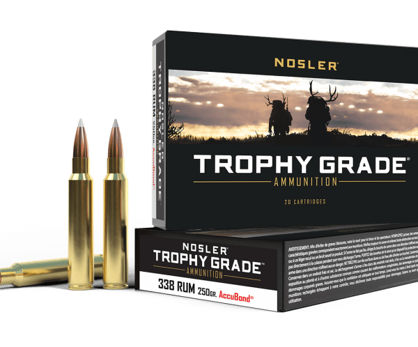 Nosler 338 RUM 250gr AccuBond Trophy Grade Ammunition (20ct) - 48952
