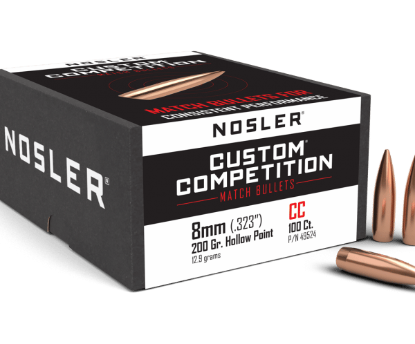 Nosler 8mm 200gr HPBT Custom Competition (100ct) - BN49524