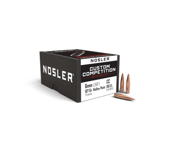 Nosler 6mm 107gr HPBT Custom Competition (100ct) - BN49742