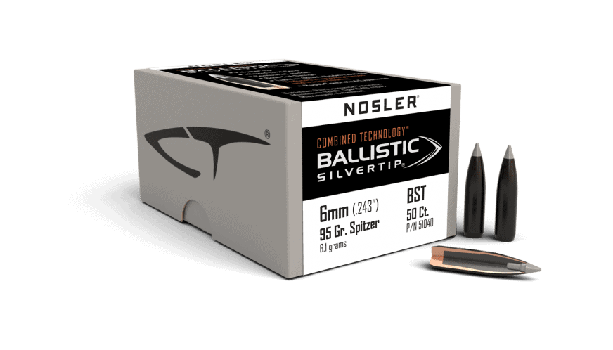 Nosler 6mm 95gr Ballistic Silvertip (50ct) - BN51040