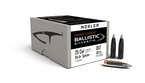 Nosler 25 Caliber 115gr Ballistic Silvertip (50ct) - BN51050