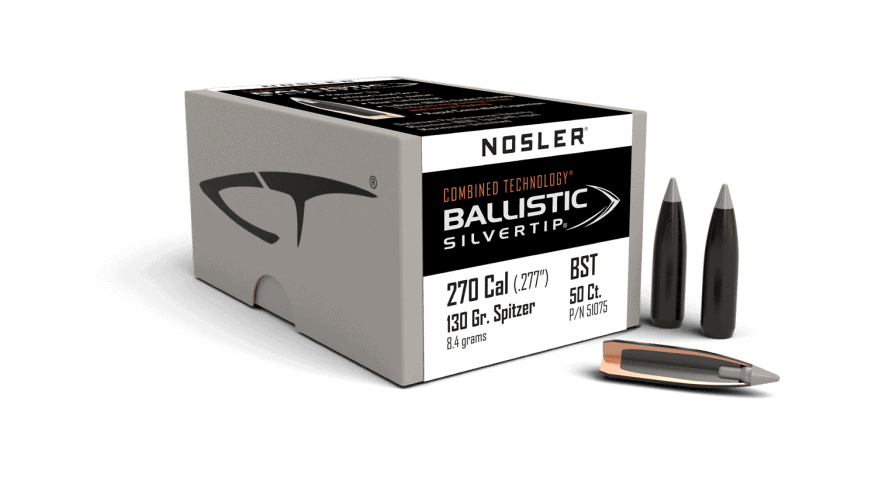 Nosler 270 Caliber 130gr Ballistic Silvertip  (50ct) - BN51075