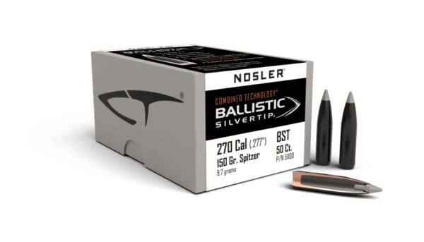 Nosler 270 Caliber 150gr Ballistic Silvertip (50ct) - BN51100