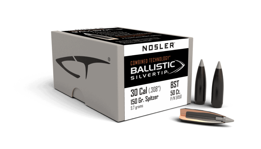 Nosler 30 Caliber 150gr Ballistic Silvertip (50ct) - BN51150